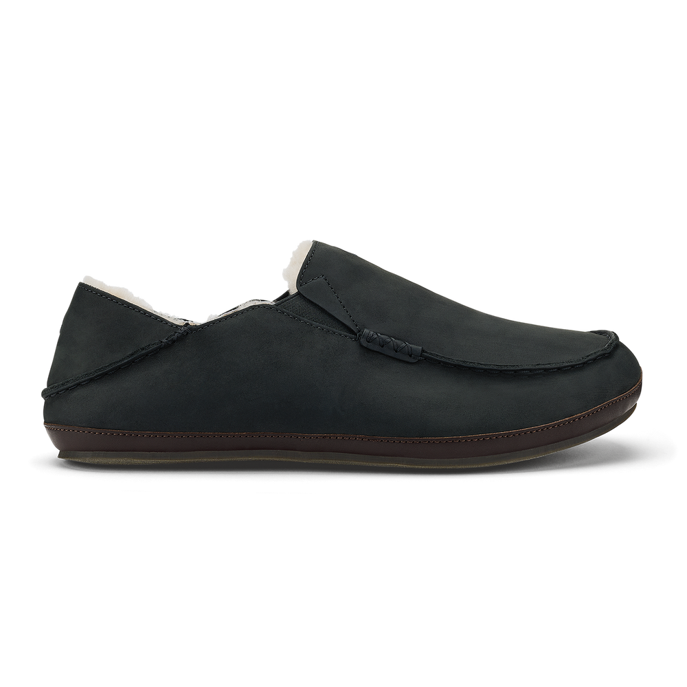 Men Moloā Slipper - Black / Dk Java| OluKai