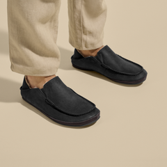 Men Moloā Slipper - Black / Dk Java| OluKai