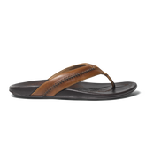 Men Mea Ola Men's Leather Sandals - Tan / Dark Java| OluKai