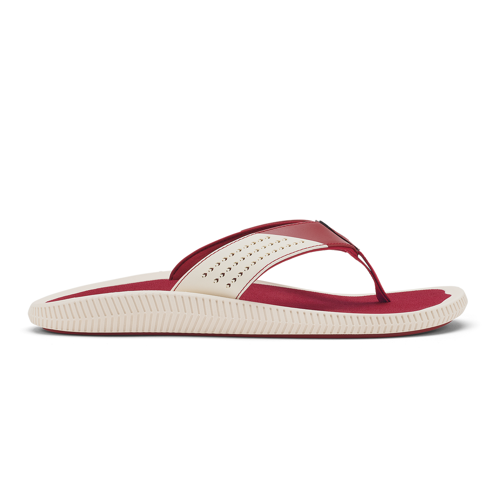 Men|New Arrivals Ulele - Off White / Deep Red| OluKai