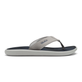 Men Pili Men’s Waterproof Leather Sandals - Ash / Mood Indigo| OluKai