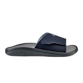 Men OluKai Nalu Slide - Trench Blue / Charcoal | Men's Sandals| OluKai