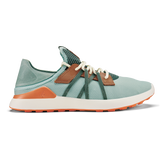 Men Manele Men’s Breathable Golf Shoes - Pale Moss / Molten Orange| OluKai
