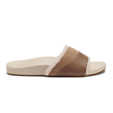 Women Hō‘ala Slide Women’s Slide Slipper Sandals - Tan / Puka| OluKai