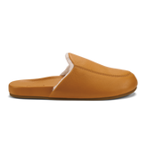Women Kōnea Women’s Leather Slipper Mules - Saddle| OluKai
