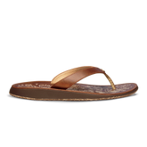 Women Paniolo Women’s Leather Beach Flip Flops - Natural| OluKai