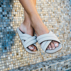 Women Hila Women’s Beach Slide Sandals - Cloudy| OluKai