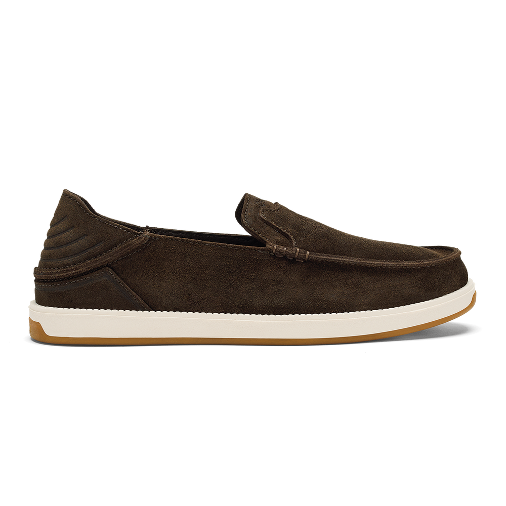 Men Kākaha Nia Men‘s Suede Slip-On Shoes - Dark Wood| OluKai