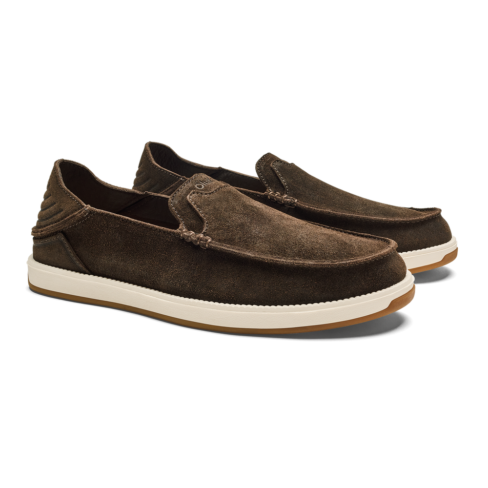 Men Kākaha Nia Men‘s Suede Slip-On Shoes - Dark Wood| OluKai