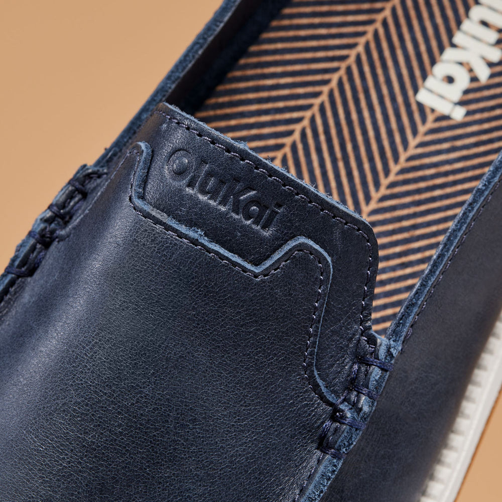 Men Kākaha Nia Men‘s Suede Slip-On Shoes - Mood Indigo| OluKai