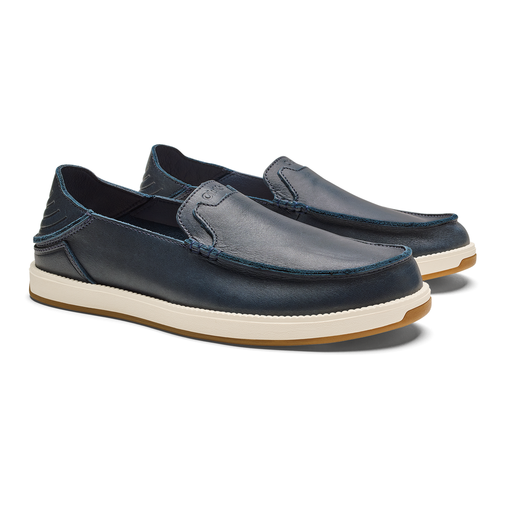 Men Kākaha Nia Men‘s Suede Slip-On Shoes - Mood Indigo| OluKai