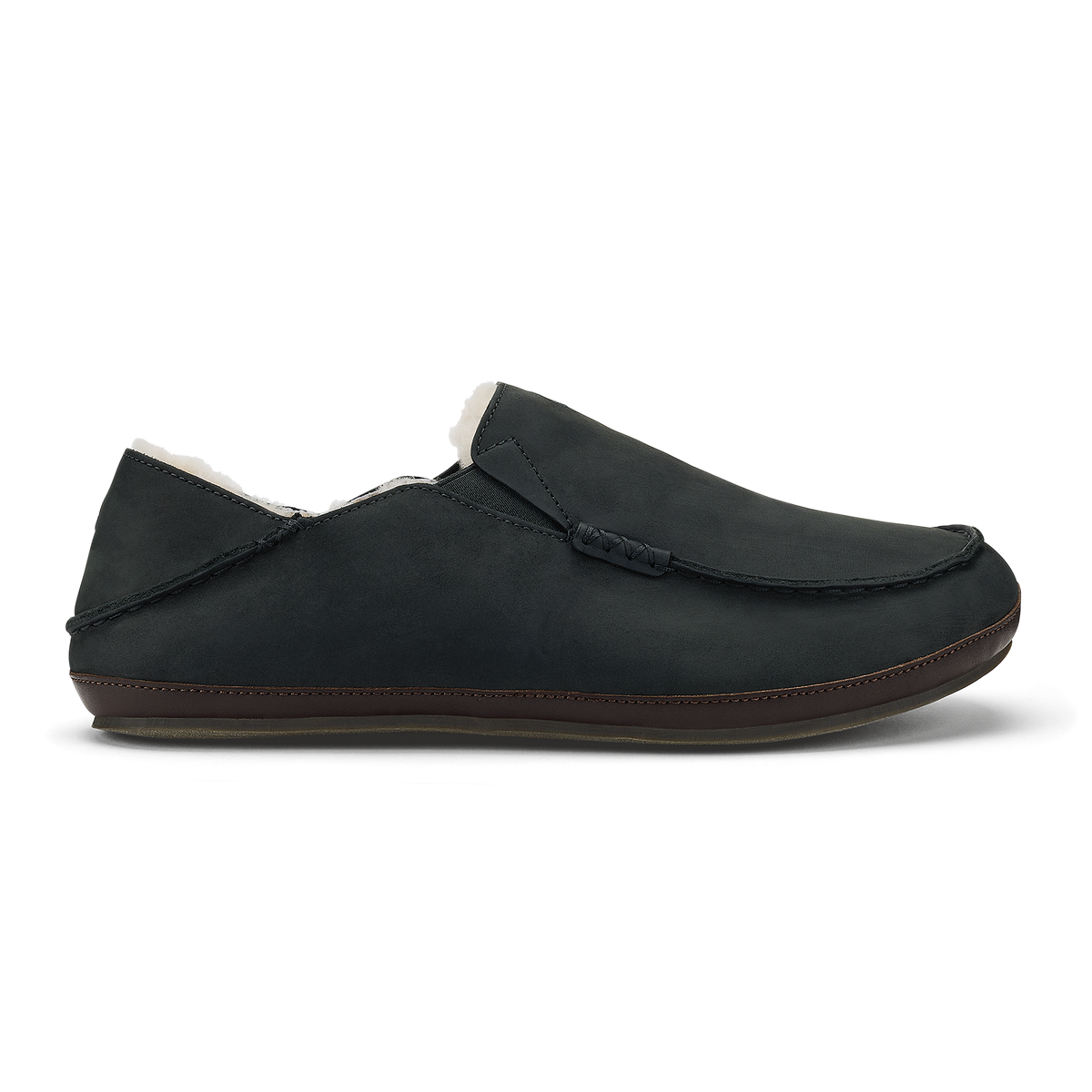 Men Moloā Slipper - Black / Dk Java| OluKai