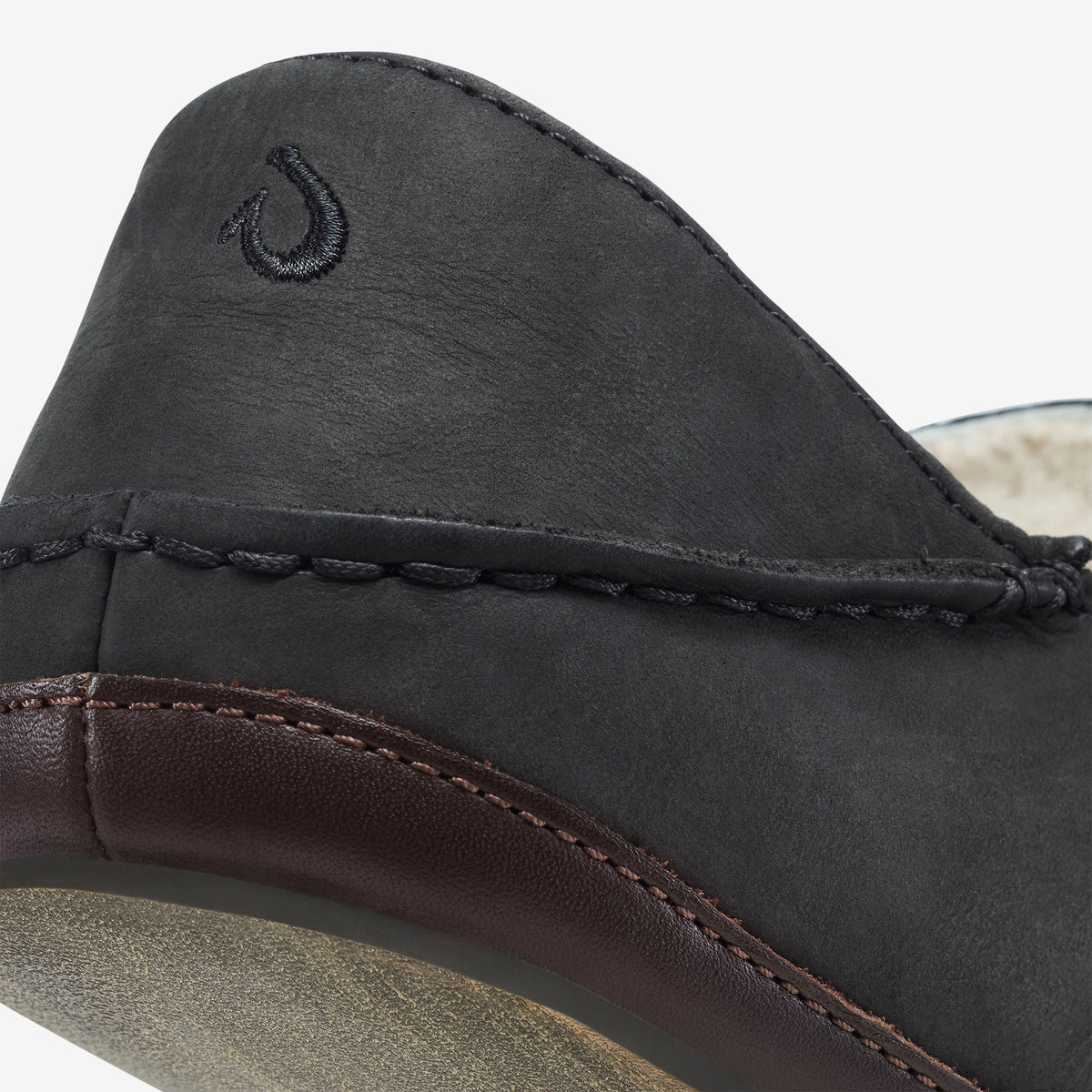 Men Moloā Slipper - Black / Dk Java| OluKai