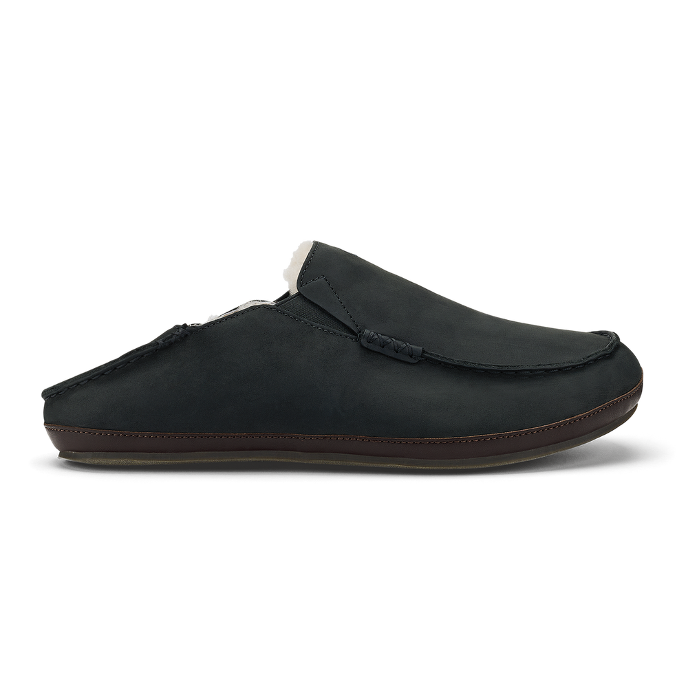 Men Moloā Slipper - Black / Dk Java| OluKai