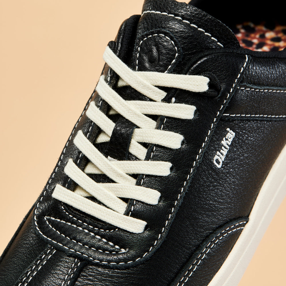 Women Hā‘upu Women’s Leather Sneakers - Onyx| OluKai