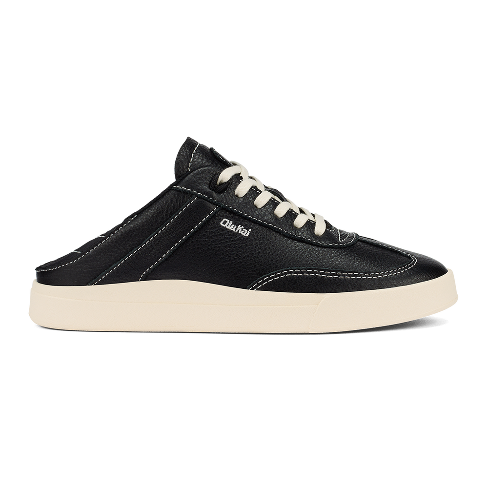 Women Hā‘upu Women’s Leather Sneakers - Onyx| OluKai
