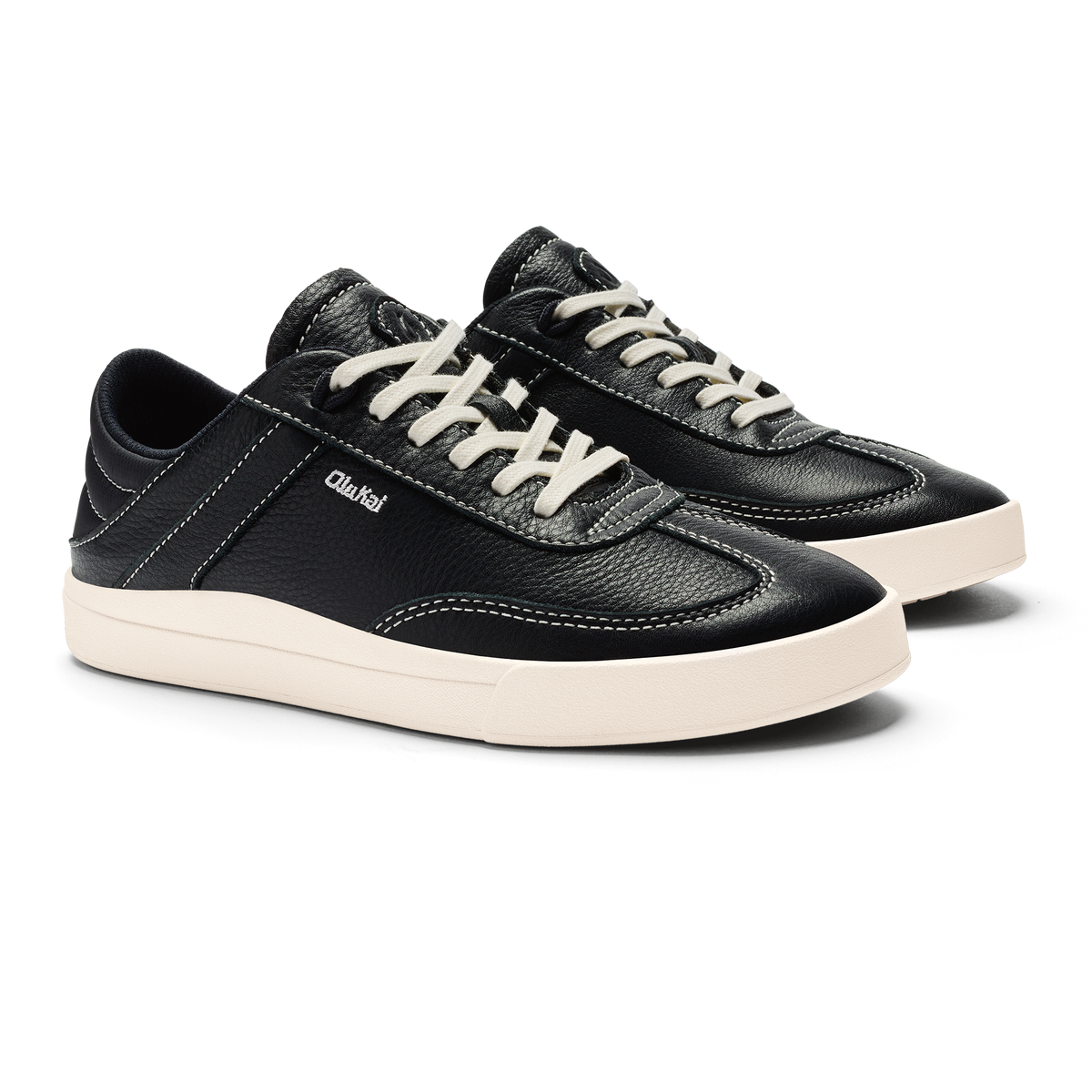 Women Hā‘upu Women’s Leather Sneakers - Onyx| OluKai