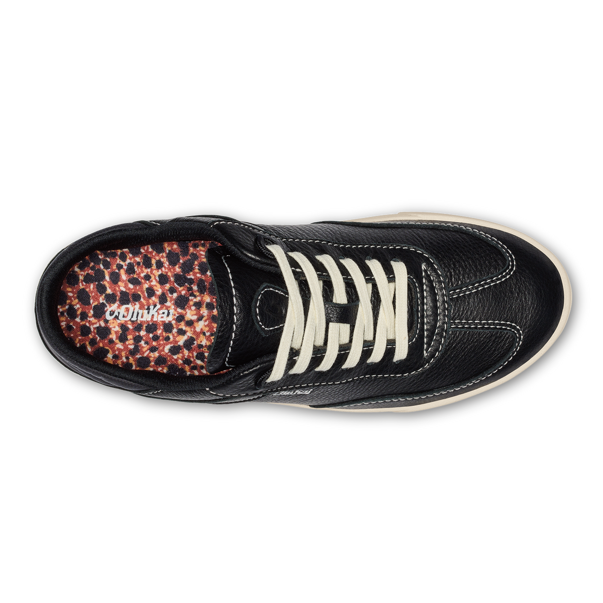 Women Hā‘upu Women’s Leather Sneakers - Onyx| OluKai
