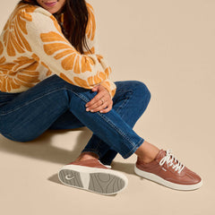 Women Hā‘upu Women’s Leather Sneakers - Fox| OluKai