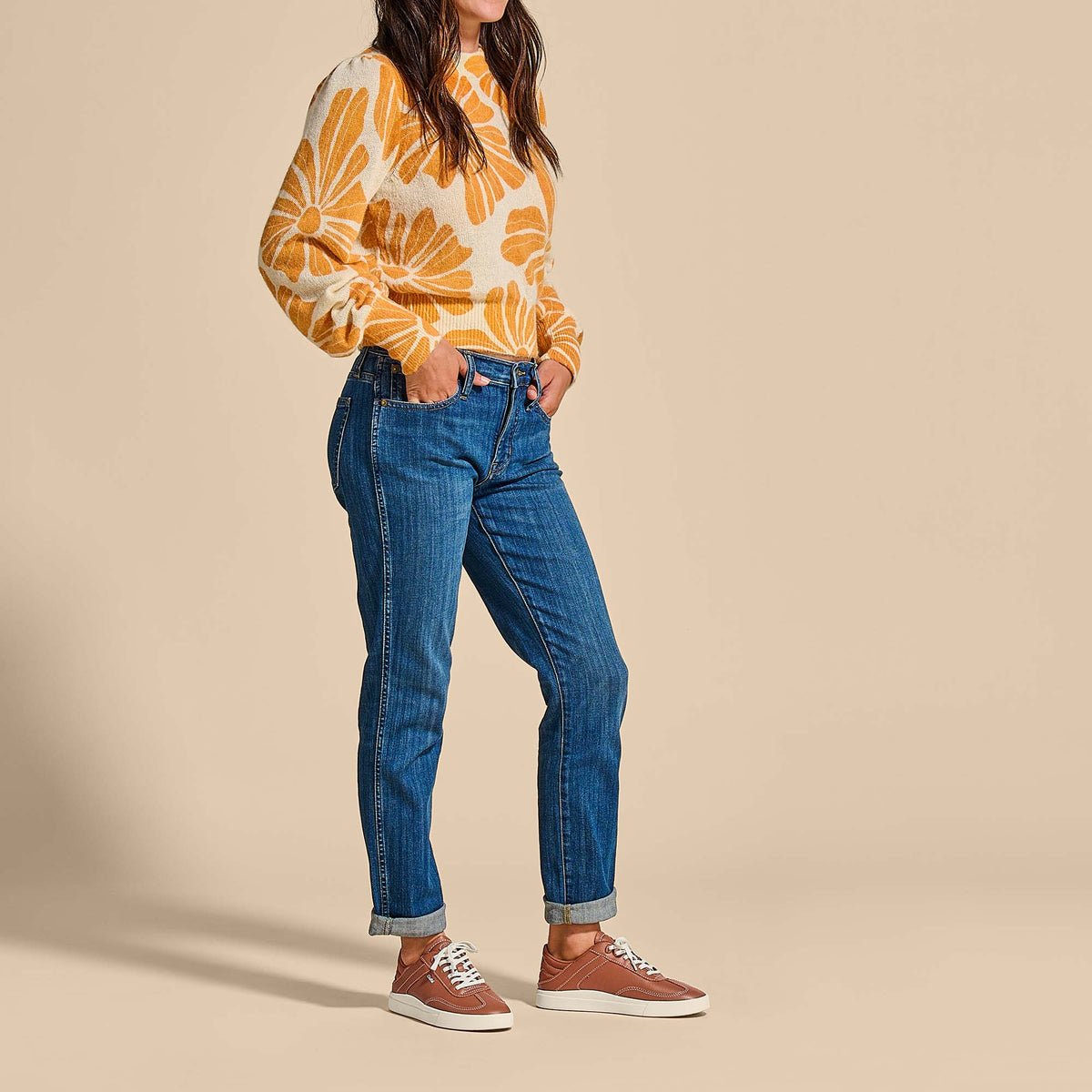 Women Hā‘upu Women’s Leather Sneakers - Fox| OluKai