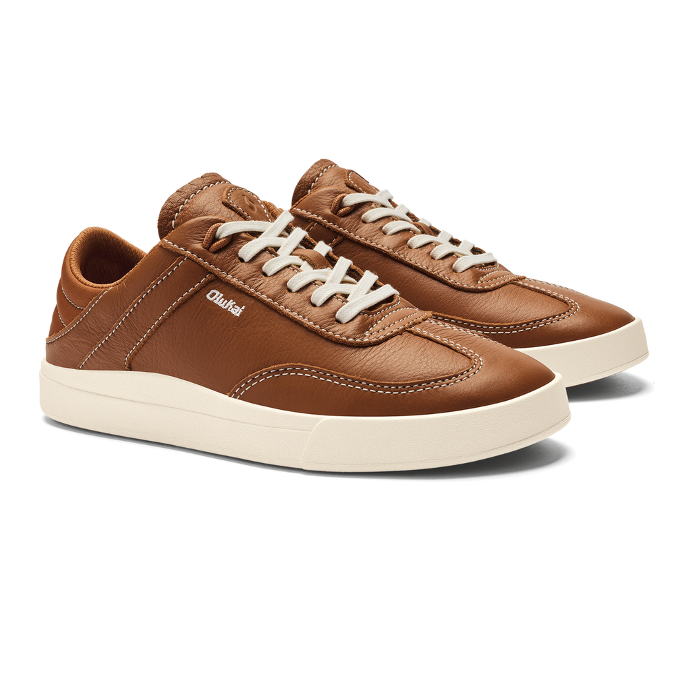 Women Hā‘upu Women’s Leather Sneakers - Fox| OluKai