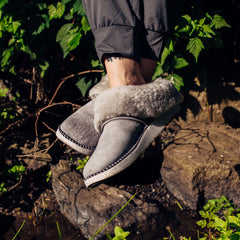Women Ku‘i Women’s Fuzzy Slip-On Slippers - Fog| OluKai