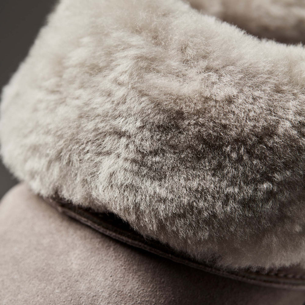 Women Ku‘i Women’s Fuzzy Slip-On Slippers - Fog| OluKai