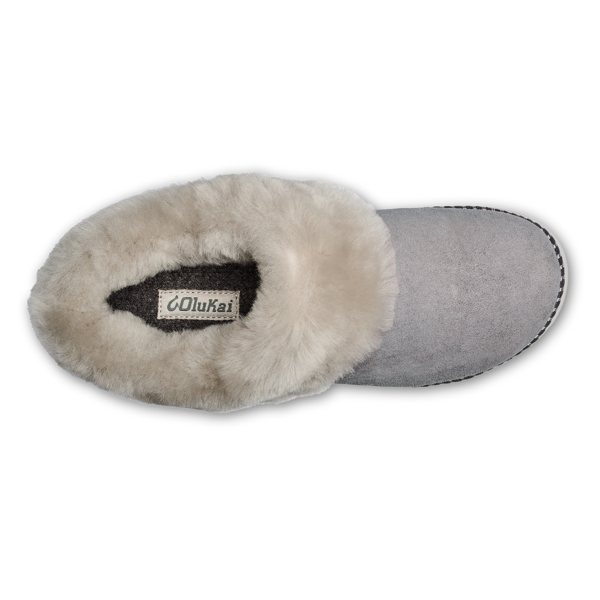 Women Ku‘i Women’s Fuzzy Slip-On Slippers - Fog| OluKai