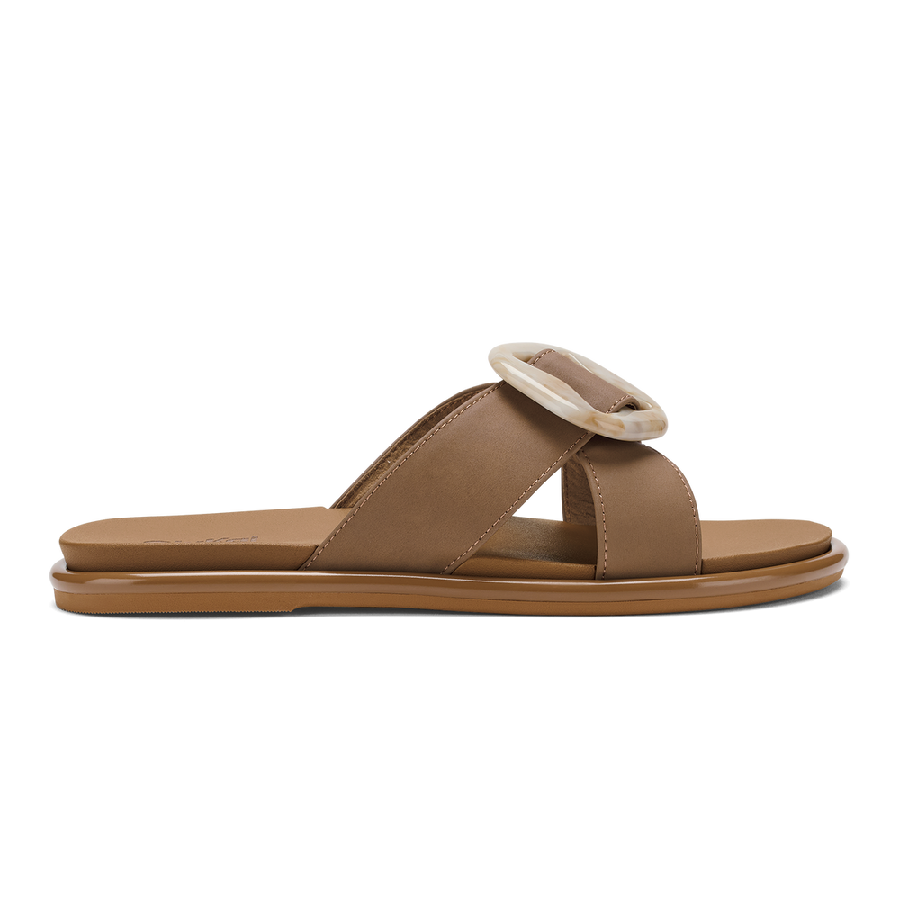 Women La‘i Slide Women’s Slide Beach Sandals - Tan| OluKai