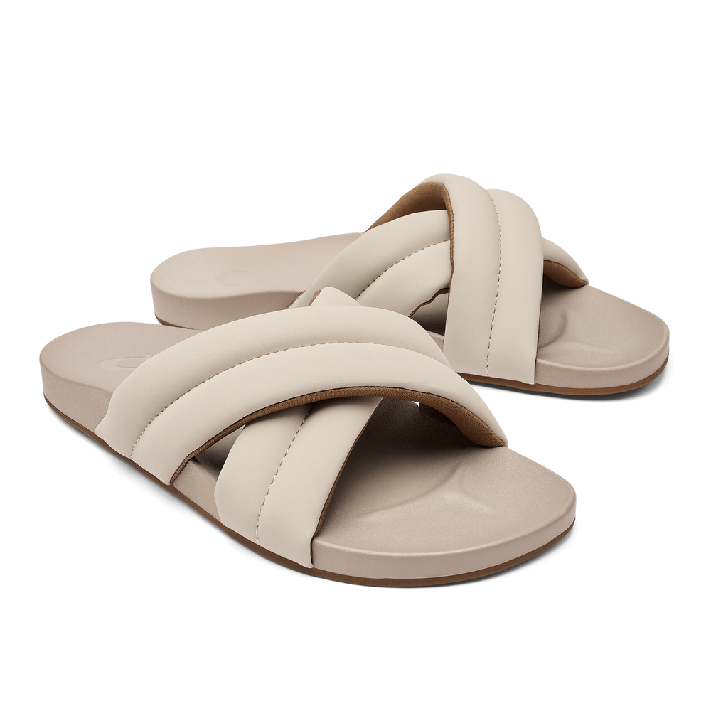 Women Hila Women’s Beach Slide Sandals - Cloudy| OluKai