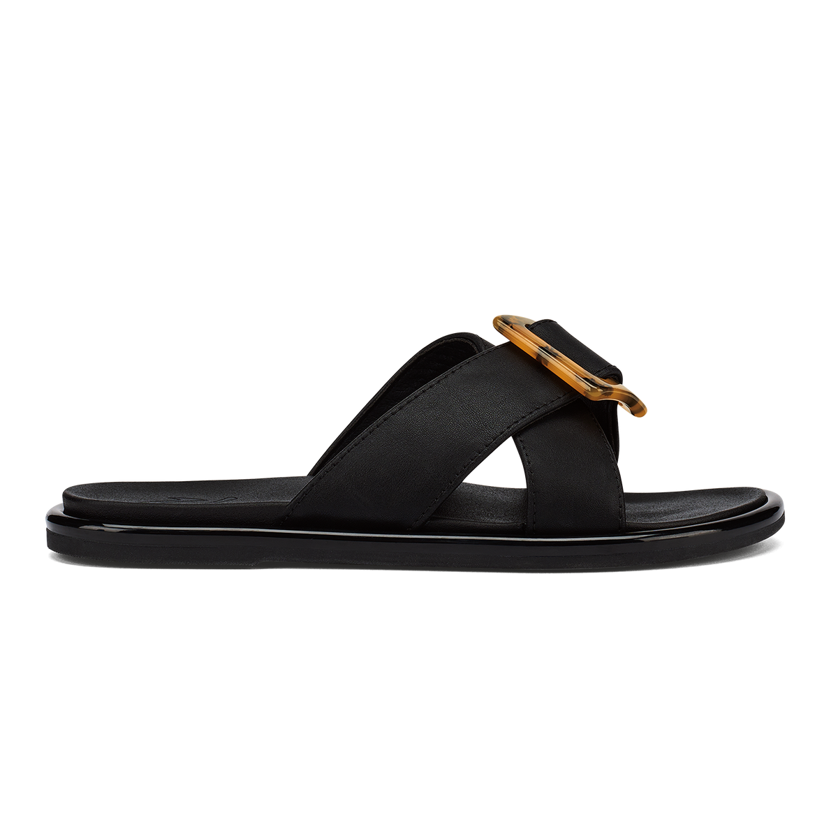 Women La‘i Slide Women’s Slide Beach Sandals - Black| OluKai