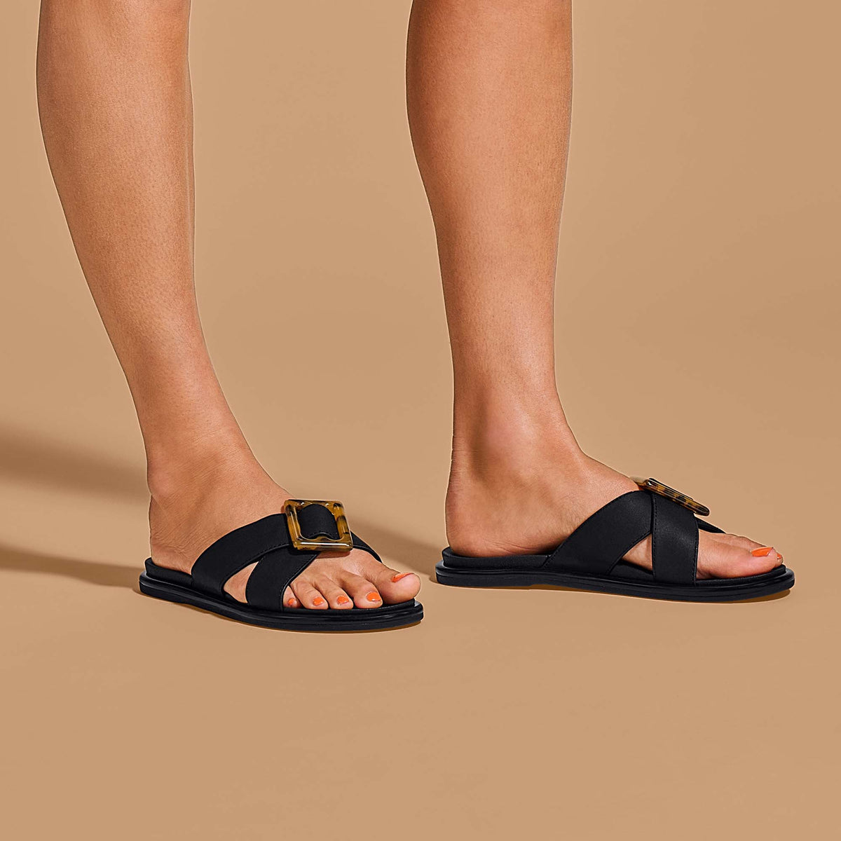 Women La‘i Slide Women’s Slide Beach Sandals - Black| OluKai