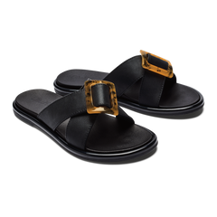 Women La‘i Slide Women’s Slide Beach Sandals - Black| OluKai