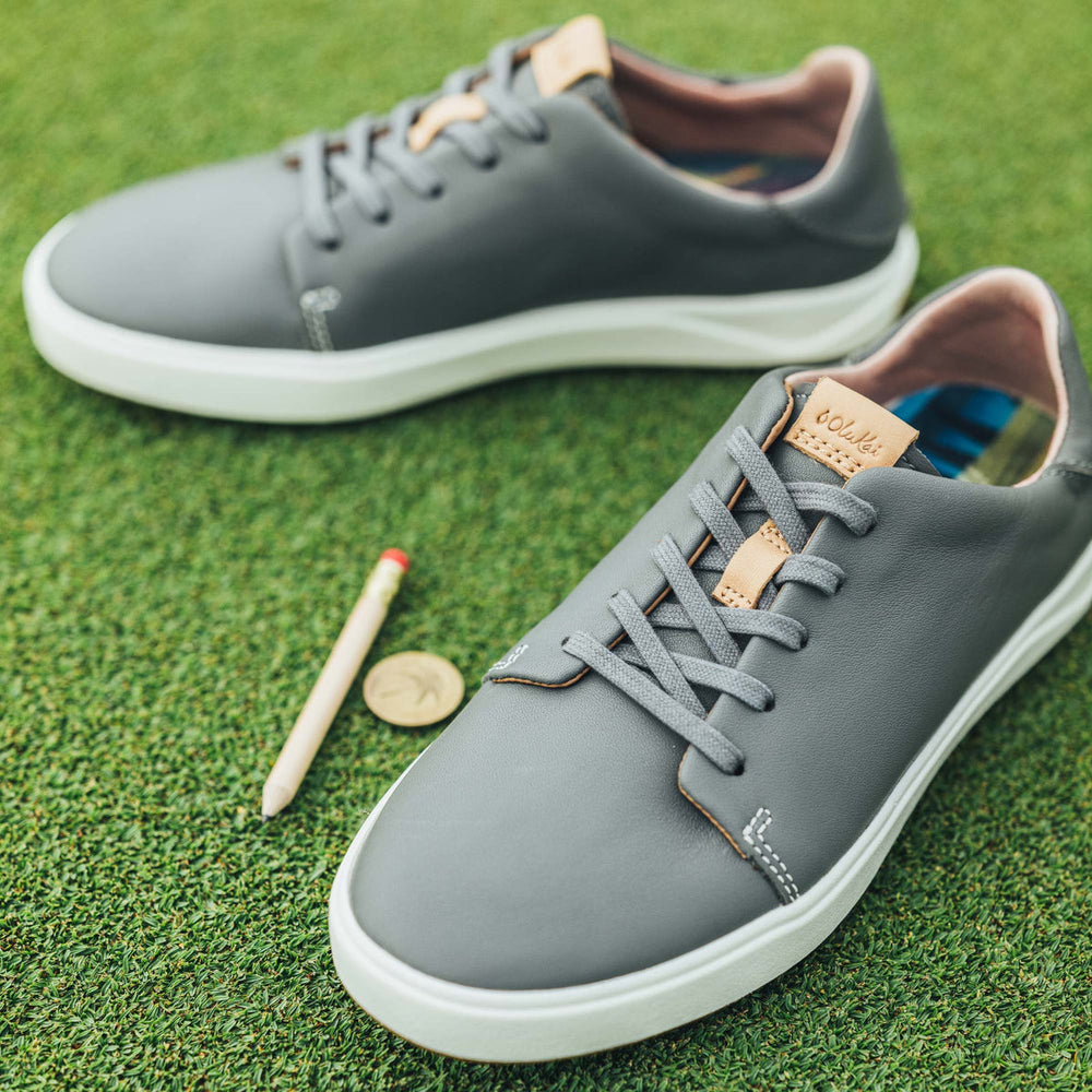 Women Wailea Women’s Waterproof Leather Golf Shoes - Stone| OluKai