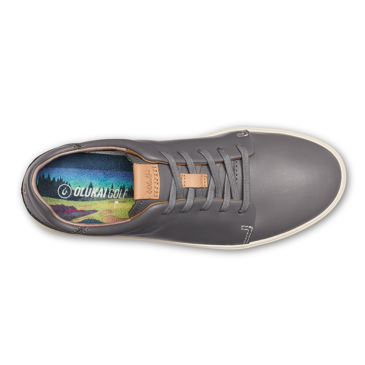 Women Wailea Women’s Waterproof Leather Golf Shoes - Stone| OluKai